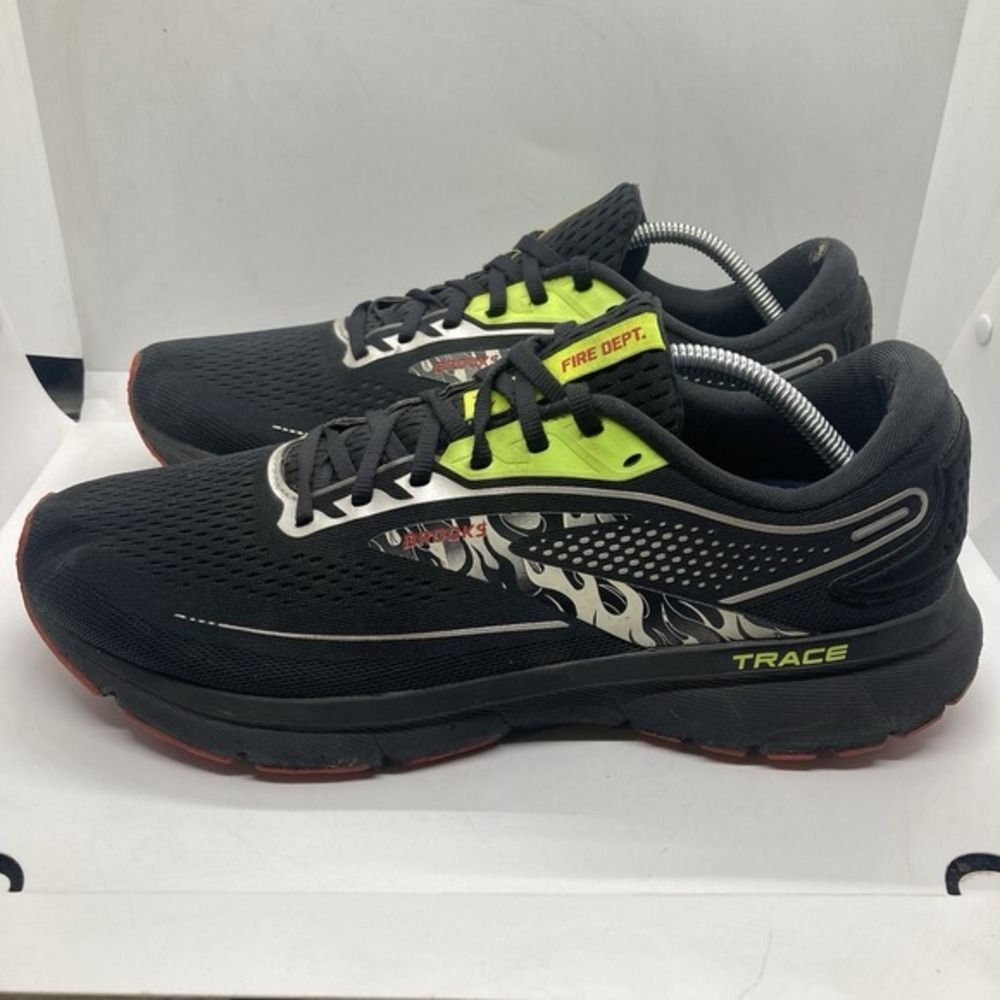 Brooks Trace‎ 2 Hero Pack Mens 11.5 Black Fire Fighter Shoes Sneakers Athletic